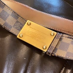 Louis Vuitton Damier Men’s Belt In Brown